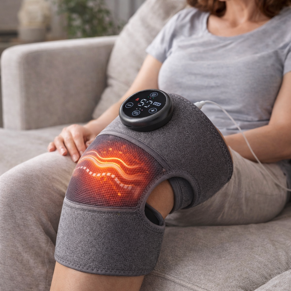 THERMA KNEE™ Rodillera Térmica Masaje Vibración Calor