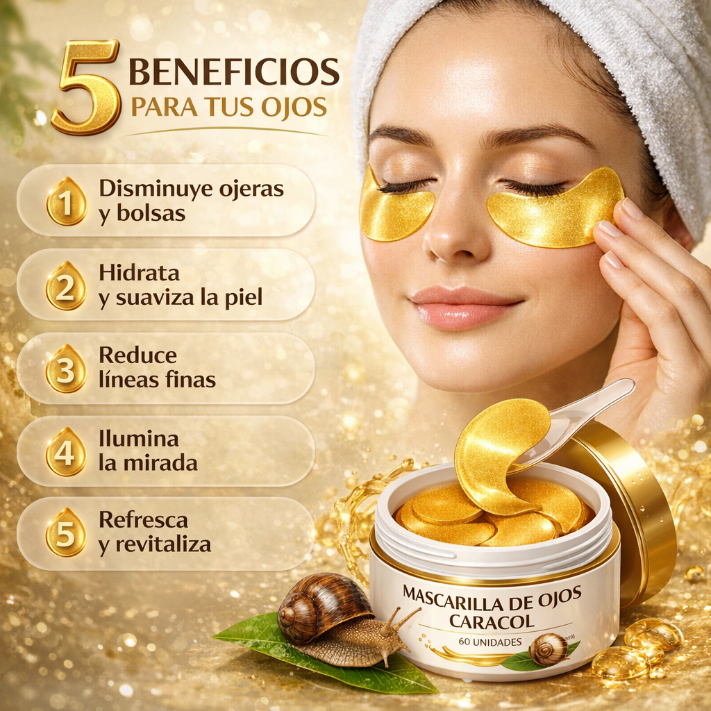 LUMIÉYE™ Mascarilla Para Ojeras Caracol (60 UNIDADES)