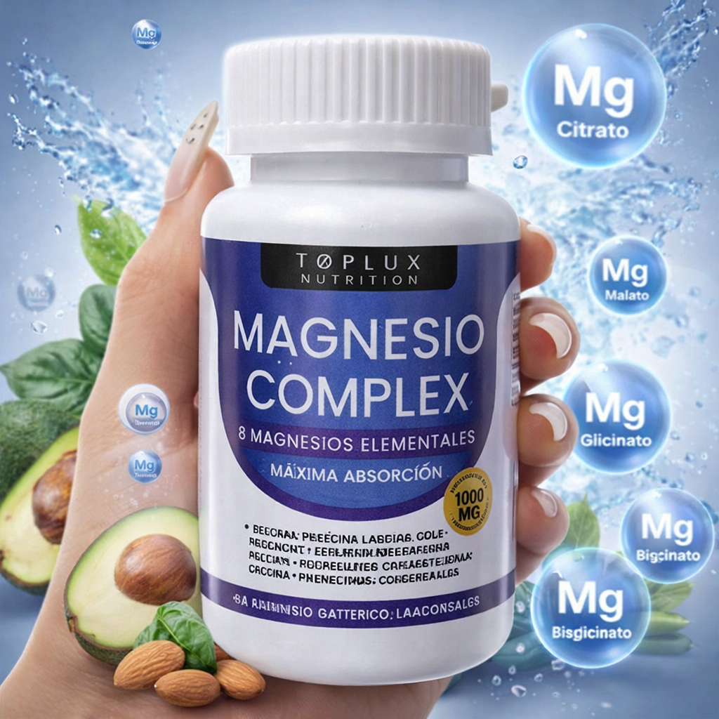 MAGNESIO ELEMENTAL 8X™ Suplemento 1.000mg