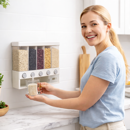 ORGAGRAIN™ Dispensador de granos con 6 divisores