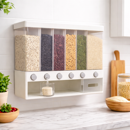 ORGAGRAIN™ Dispensador de granos con 6 divisores